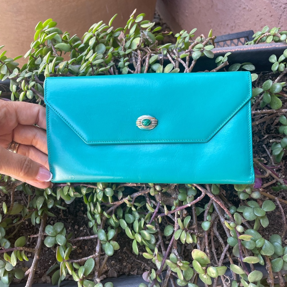 Elegant Teal Clutch Wallet